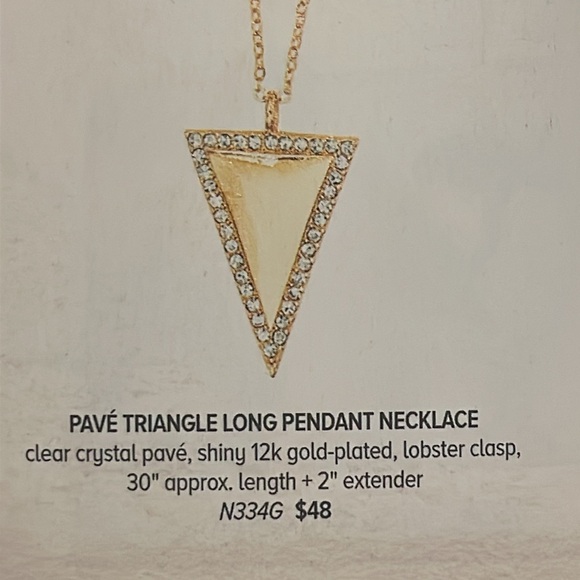 Chloe & Isabel Pave triangle necklace - Picture 6 of 7